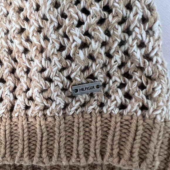 Tommy Hilfiger Women's Open Knit Crochet V-Neck Sweater - Picture 4 of 4